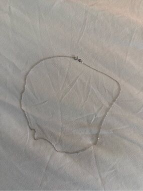 14K White Gold Chain 18”